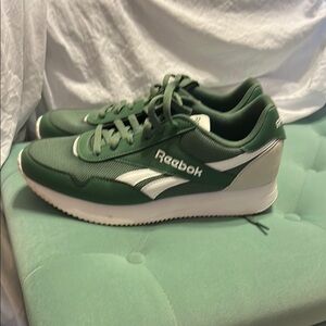 Reebok Green and White Athletic Shoes